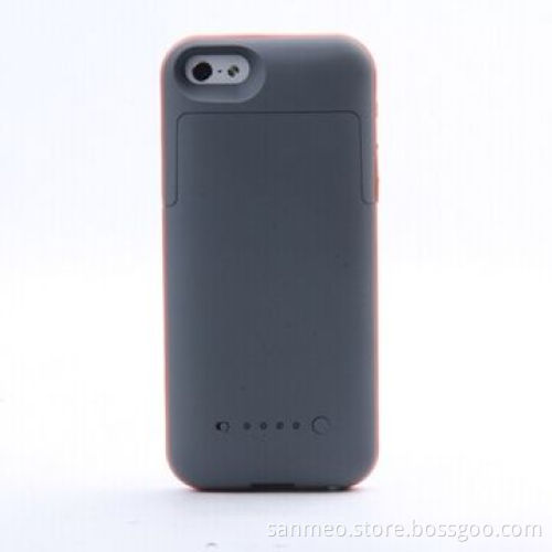 Ultra-thin Power Bank Case for iPhone 5 5S, with 2,200mAh with Four LED Lights, Li-polymer Battery